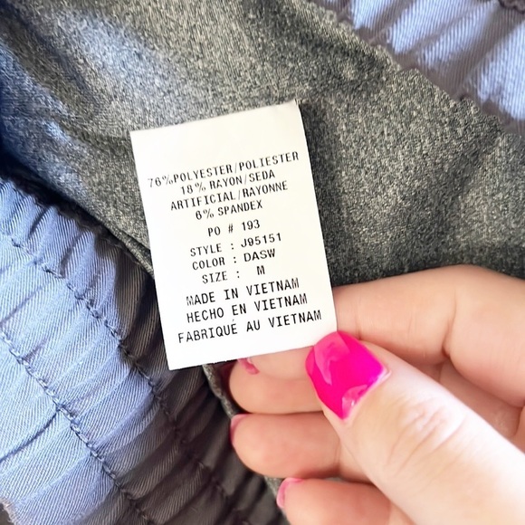 Jaanu Inc Women's Charcoal Gray Jogger Scrub Pants - Picture 8 of 13